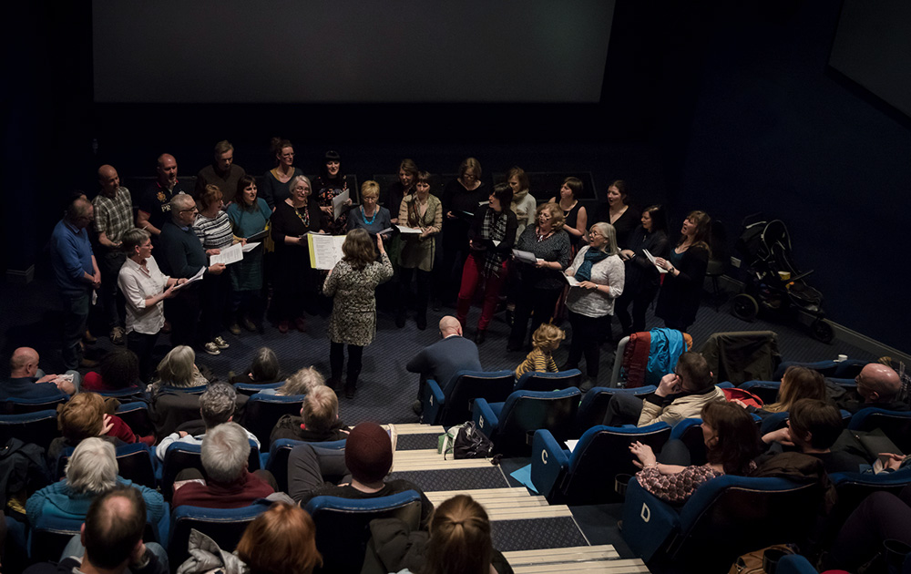 Against the Flow, Helen McCrorie, screening with choir, Perth Playhouse Cinema, 2018